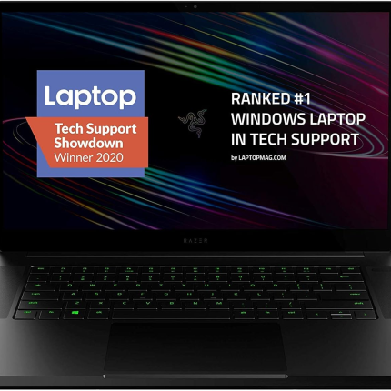 Razer Blade 15 Base Gaming Laptop 2020: Intel Core i7-10750H 6-Core, NVIDIA GeForce RTX 2070 Max-Q, 15.6" 4K OLED, 16GB RAM, 512GB SSD, CNC Aluminum, Chroma RGB, Thunderbolt 3, Creator Ready, Black