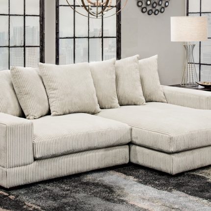 【Furniture】Luxe 2 - Piece Upholstered Chaise Sectional