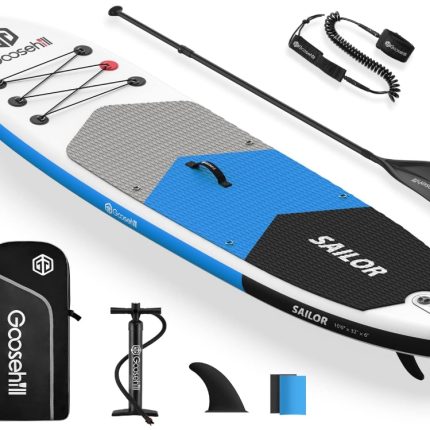 Goosehill Inflatable Stand Up Paddle Board, Premium SUP Package, 10' Long 32" Wide 6" Thick, Patterns Open for Customization