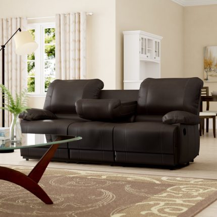 【Furniture】Edgar 81'' Vegan Leather Sofa