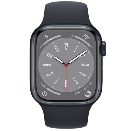 Apple Watch Series 8 GPS 41mm Smart Watch w Midnight Aluminum Case with Midnight Sport Band