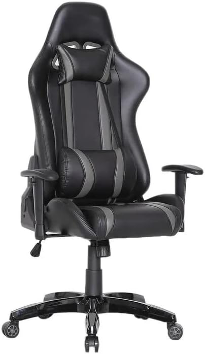EVRE Gaming Chair for Racing Office Computer Desk with Swivel Recliner. Leather Chair With Adjust...
