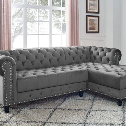 【Furniture】Lora 2 - Piece Upholstered Chaise Sectional
