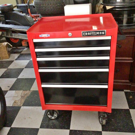 CRAFTSMAN 2000 Series 26.5-in W x 34-in H 5-Drawer Steel Rolling Tool Cabinet