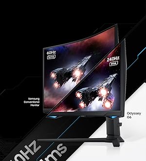 240Hz refresh rate and 1ms response time
