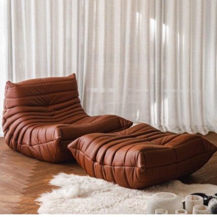 Freehand space TOGO single lounge chair Nordic minimalist designer modern minimalist caterpillar lazy sofa