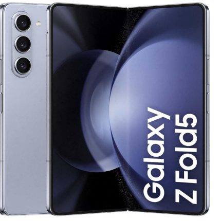 Samsung Galaxy Z Fold5, Unlocked Android Smartphone, 256GB Storage, Icy Blue, 3 Year Manufacturer Extended Warranty (UK Version)