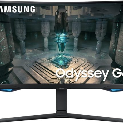 Samsung Odyssey G6 Curved Smart Gaming Monitor with Speaker - QHD 2560x1440, 240Hz, 1ms, Speaker, HDMI 2.1, Full Smart Platform, Freesync Premium Pro, Height Adjustment