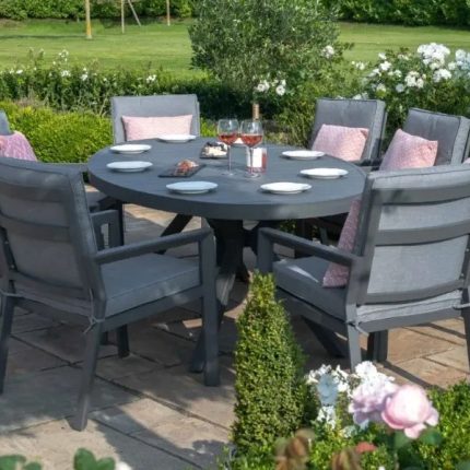 【Home&Garden】Maze Rattan New York 8 Seat Oval Dining Set
