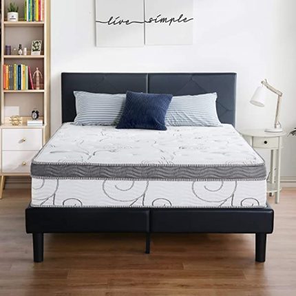 Olee Sleep 13 inch Galaxy Hybrid Gel Infused Memory Foam and Pocket Spring Mattress (Full), White 13 Inch Full