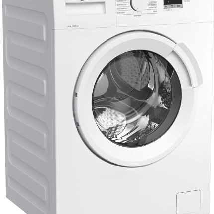 Beko WTL82051W Washing Machine | 8 kg Capacity 1200 rpm Spin Speed | C Rated Energy Class| White Colour, 28 Minute Quick Wash Technology | RecycledTub Energy Class C