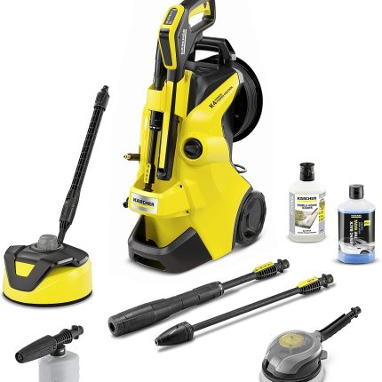 Kärcher K 4 Premium Power Control Car & Home high pressure washer: Intelligent app support - the right solution for heavier soiling - incl. hose reel and car & home kit