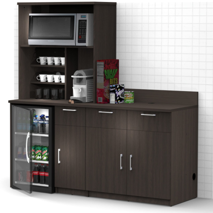 【Furniture】Coffee Break Lunch Room Furniture Buffet Model 2130 BREAKTIME 3 Piece Group Color Espresso