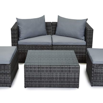 Outdoor Rattan Garden Furniture Set Malaga Conservatory Patio Sofa coffee table