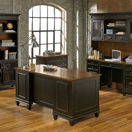 【Furniture】Sereda Configurable Rectangular Executive Desk Office Set with Hutch