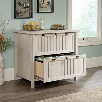 Sauder Costa Lateral File, Chalked Chestnut finish Chalked Chestnut Finish Lateral File