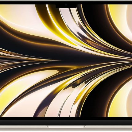 Apple 2022 MacBook Air laptop with M2 chip: 13.6-inch Liquid Retina display, 8GB RAM, backlit keyboard, 1080p FaceTime HD camera. Works with iPhone and iPad; Starlight