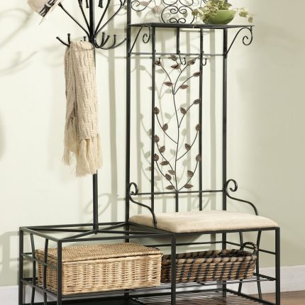 【Furniture】Clift 36.25'' Wide Hall Tree with Shoe Storage