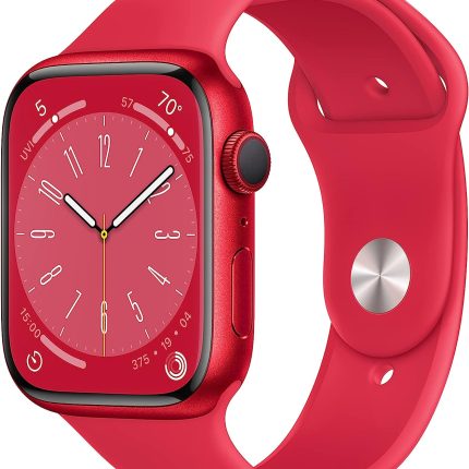 Apple Watch Series 8 (GPS) Smartwatch - (Product) Aluminum Case with (Product) Sport Band - Regular. Fitness tracker, blood oxygen and EKG app, waterproof