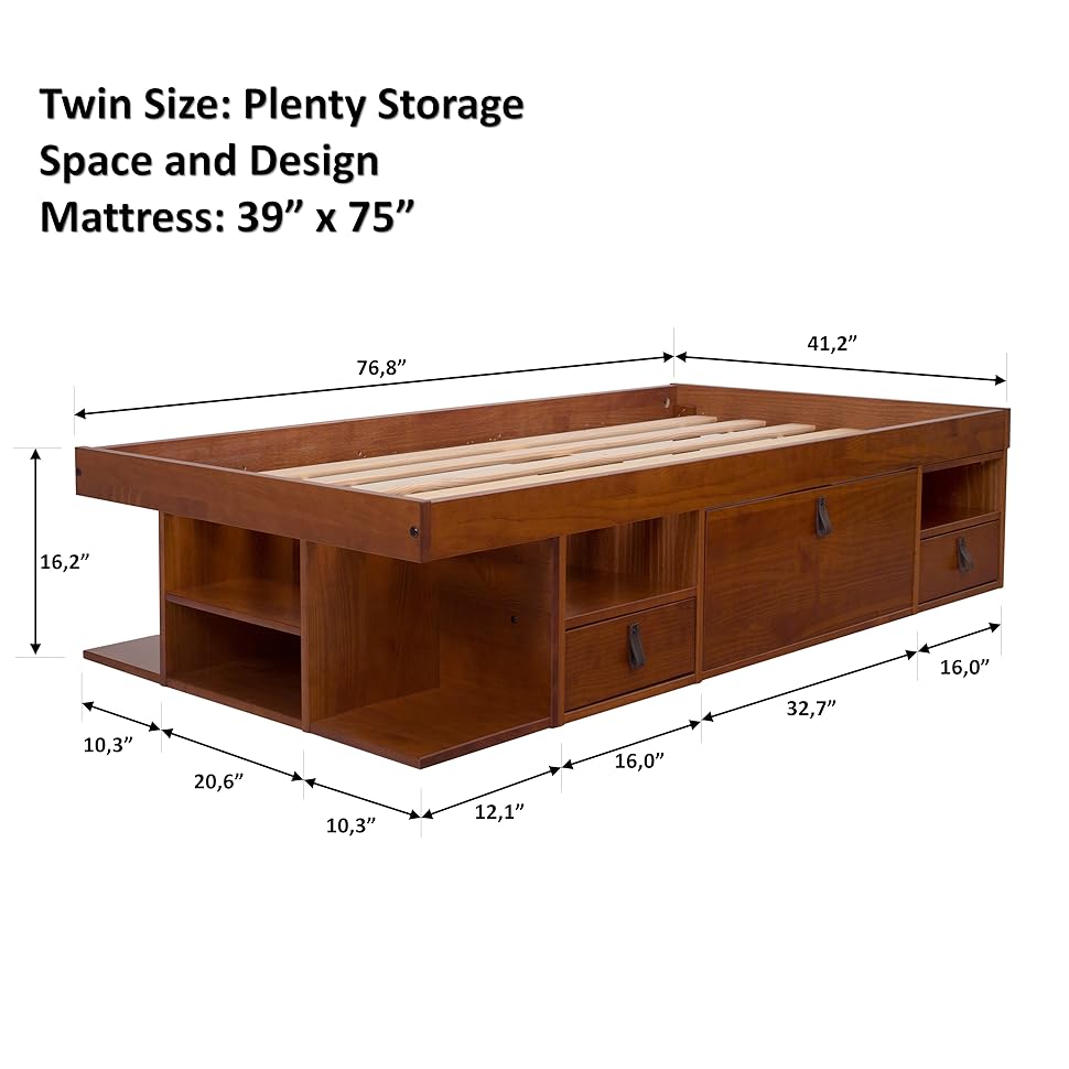 Memomad Bali Bed Twin Caramel